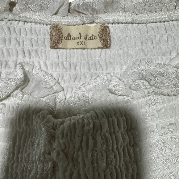 Altar'd State White Dress with Floral Lace Detail - Picture 4 of 7